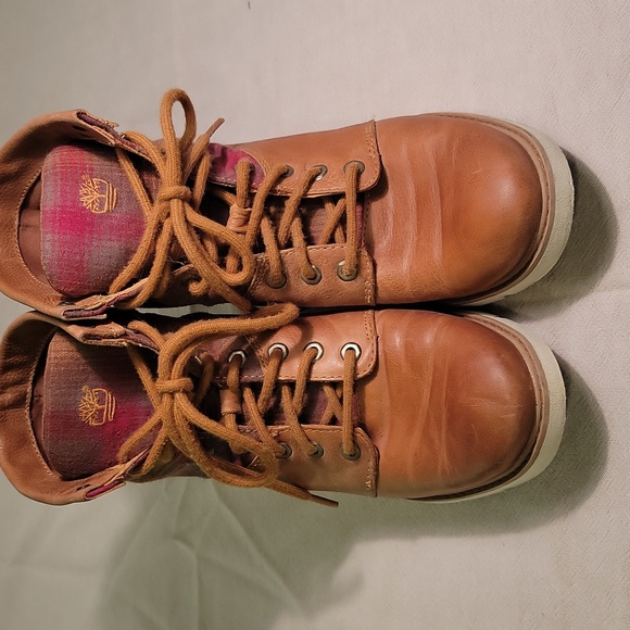 Timberland + Pendleton Bramhall Leather Wool Boots Womens Size 7.5 - Picture 3 of 6